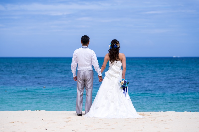 お客様の撮影レポート【ムーンビーチ＆チャペルプレミアムフォト】