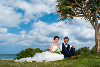 お客様の撮影レポート【おんなそんビーチフォトアルバムパッケージ】★結婚記念