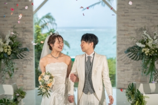「まるで結婚式のようなチャペルセレモニーフォト」★ムーンビーチ編★