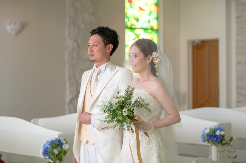 「まるで結婚式のようなチャペルセレモニーフォト」★リザンシーパーク編