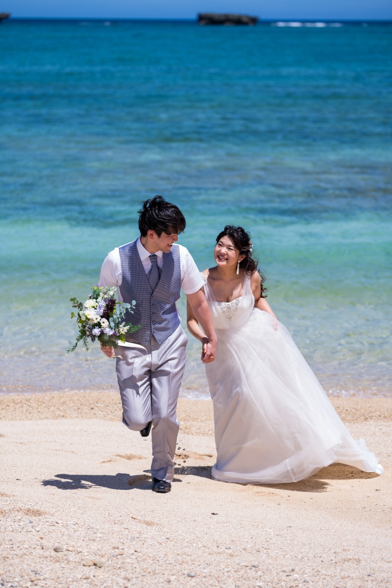 お客様の撮影レポート【おんなそんビーチフォトアルバムパッケージ】★ドローン撮影