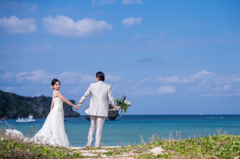 お客様の撮影レポート【おんなそんビーチフォトアルバムパッケージ】★結婚記念