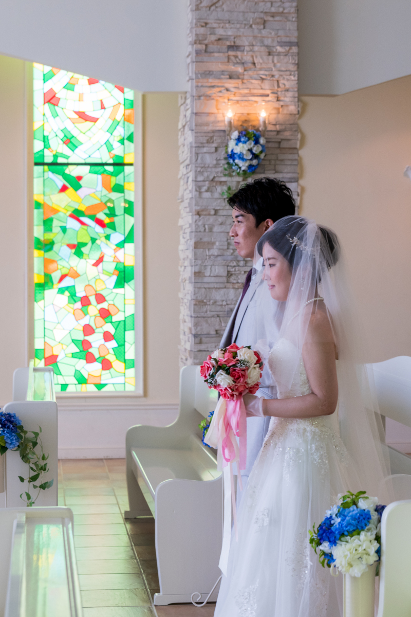 結婚式の代わりの記念に「チャペルセレモニーフォト」①