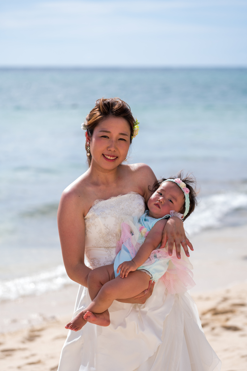 お客様の撮影レポート【ムーンビーチプレミアム アルバムパッケージ】★お子様同伴