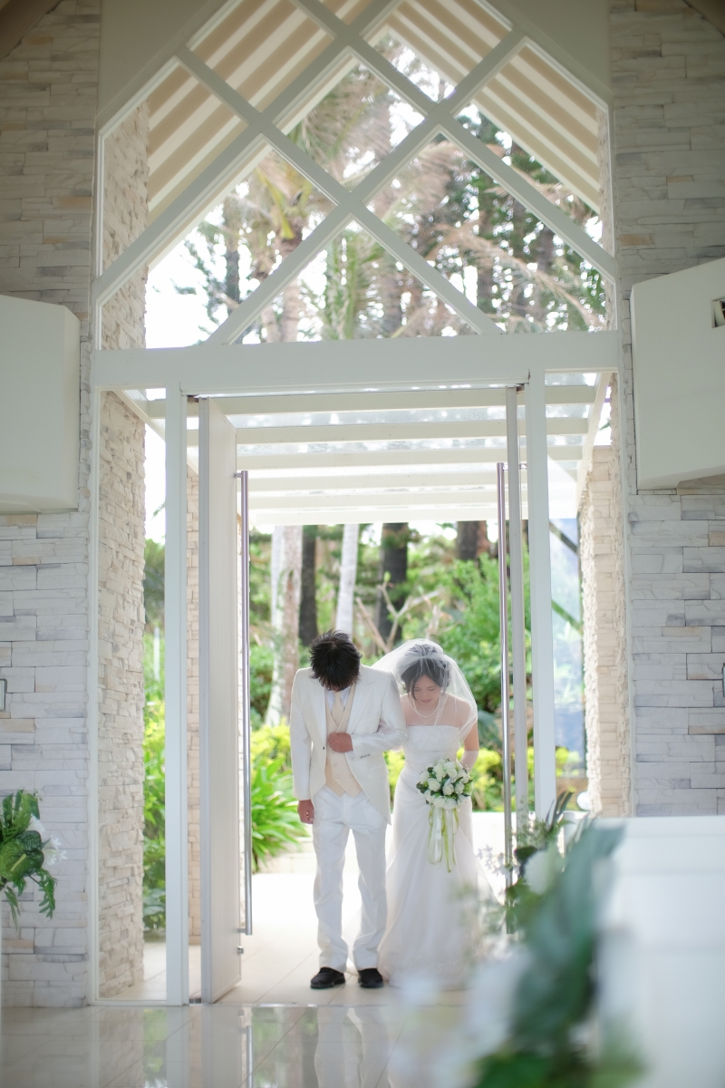 お客様の撮影レポート【ムーンビーチ&チャペルプレミアムフォトプラン】★結婚記念