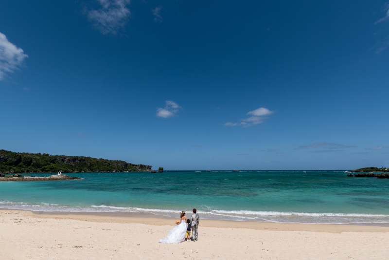 お客様の撮影レポート【おんなそんビーチフォトアルバムパッケージ】★お子様同伴