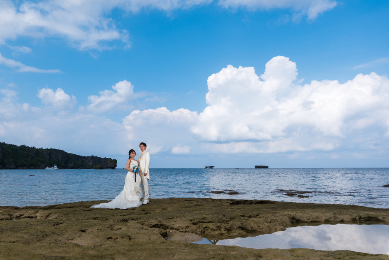 お客様の撮影レポート【おんなそんビーチフォトアルバムパッケージ】★結婚記念