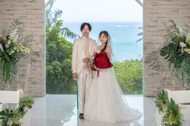 「まるで結婚式のようなチャペルセレモニーフォト」★ムーンビーチ編★