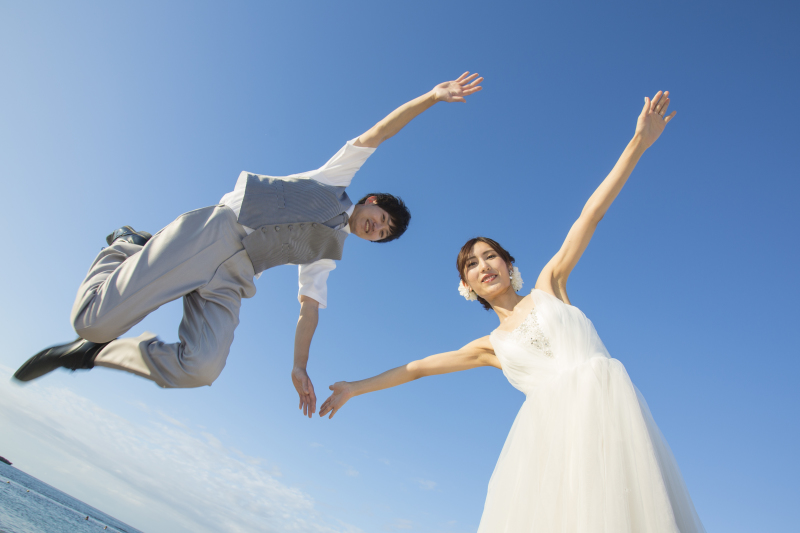 お客様の撮影レポート【おんなそんビーチフォトプラン】★結婚記念