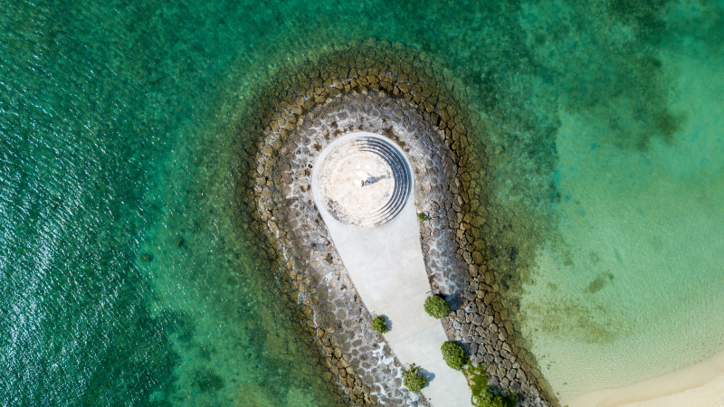 お客様の撮影レポート【おんなそんビーチフォトアルバムパッケージ】★ドローン撮影