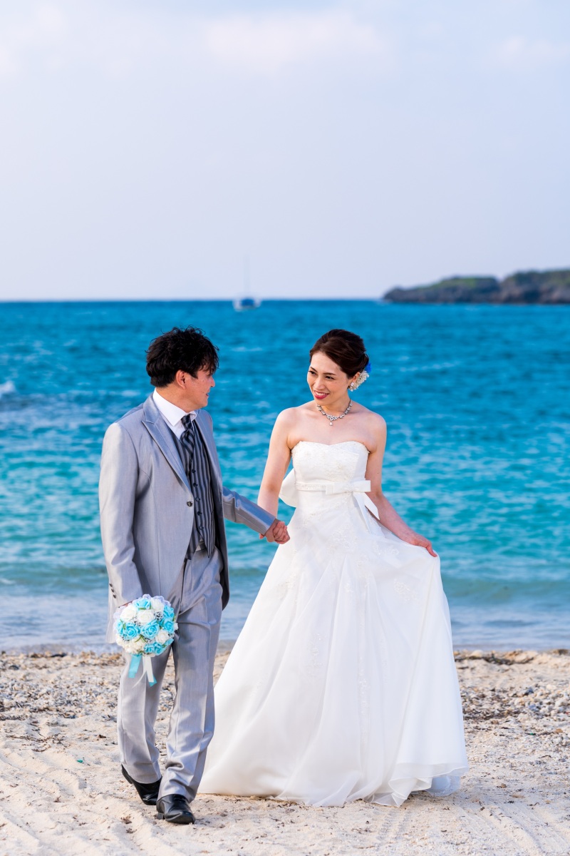 お客様の撮影レポート【おんなそんビーチフォトアルバムパッケージ】★ドローン撮影