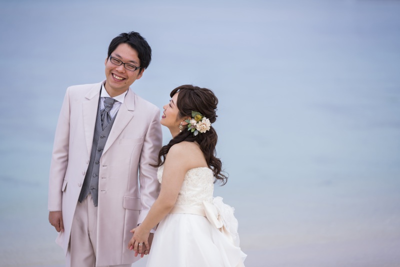 お客様の撮影レポート【おんなそんビーチフォト アルバムパッケージ】★ご結婚記念