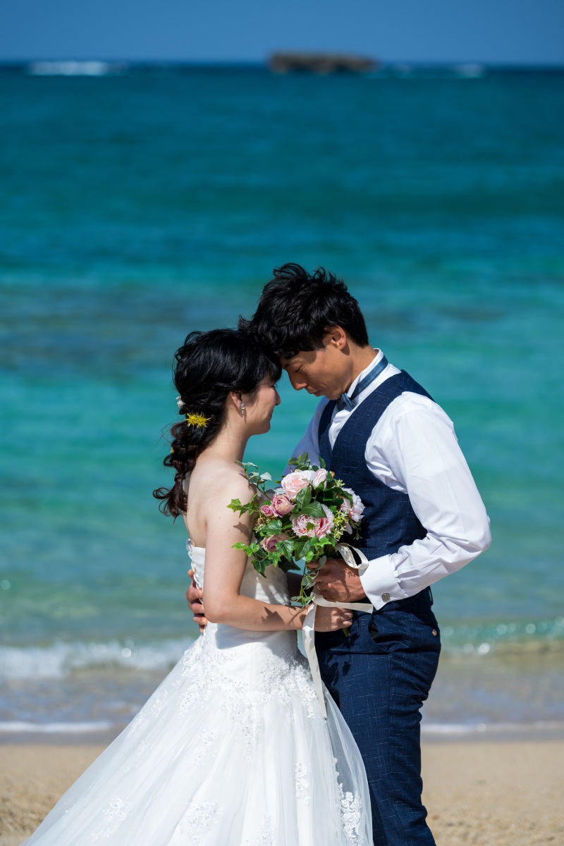 お客様の撮影レポート【おんなそんビーチフォトアルバムパッケージ】★結婚記念