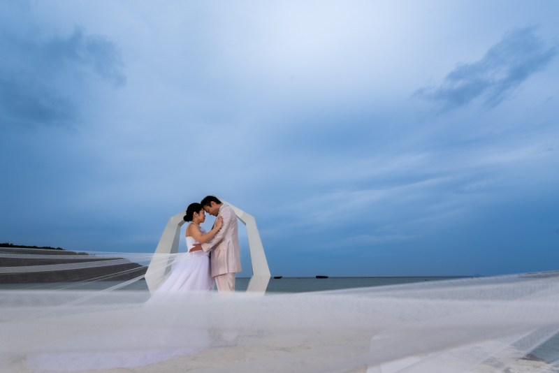 お客様の撮影レポート【おんなそんビーチフォトアルバムパッケージ】★結婚記念