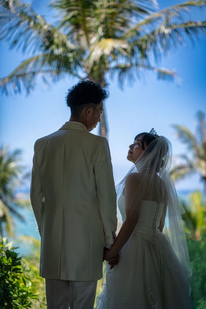 「まるで結婚式のようなチャペルセレモニーフォト」★ムーンビーチ編★