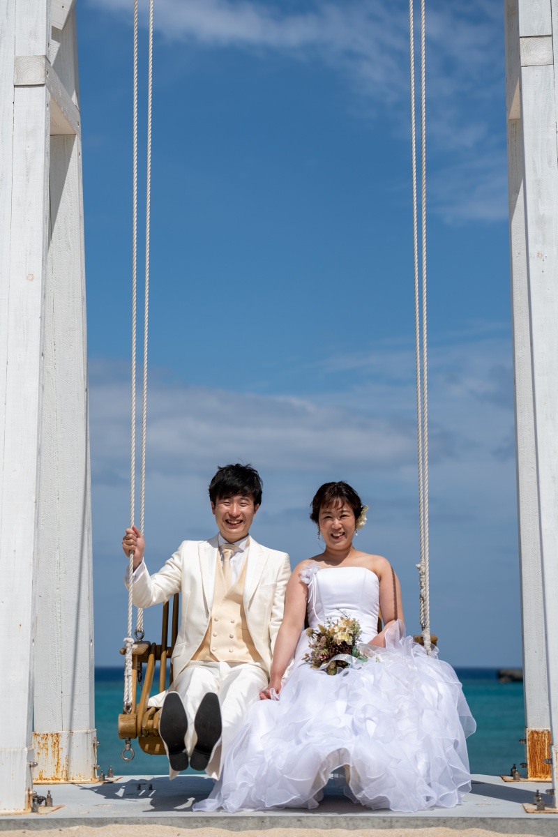 お客様の撮影レポート【おんなそんビーチフォトアルバムパッケージ】★結婚記念