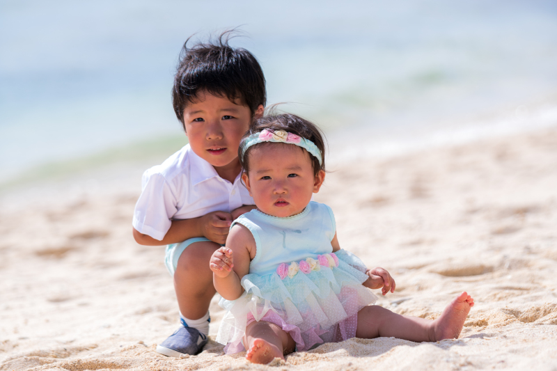 お客様の撮影レポート【ムーンビーチプレミアム アルバムパッケージ】★お子様同伴