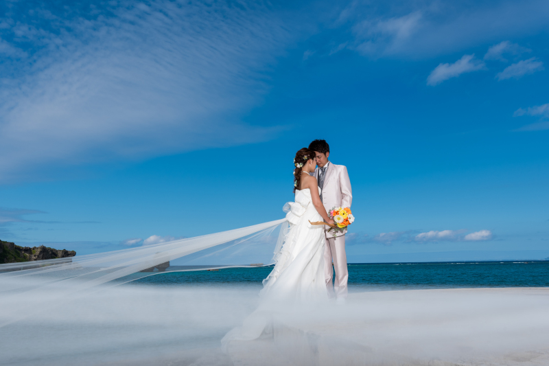 お客様の撮影レポート【おんなそんビーチフォトアルバムパッケージ】★結婚記念