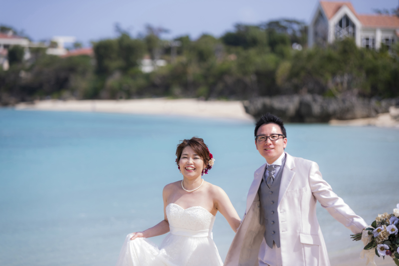 お客様の撮影レポート【おんなそんビーチフォト アルバムパッケージ】★ご結婚記念