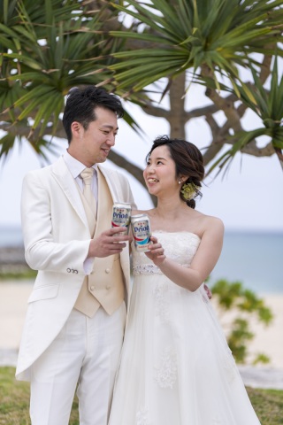お客様の撮影レポート【おんなそんビーチフォトアルバムパッケージ】★結婚記念