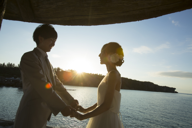 お客様の撮影レポート【おんなそんビーチフォトプラン】★結婚記念
