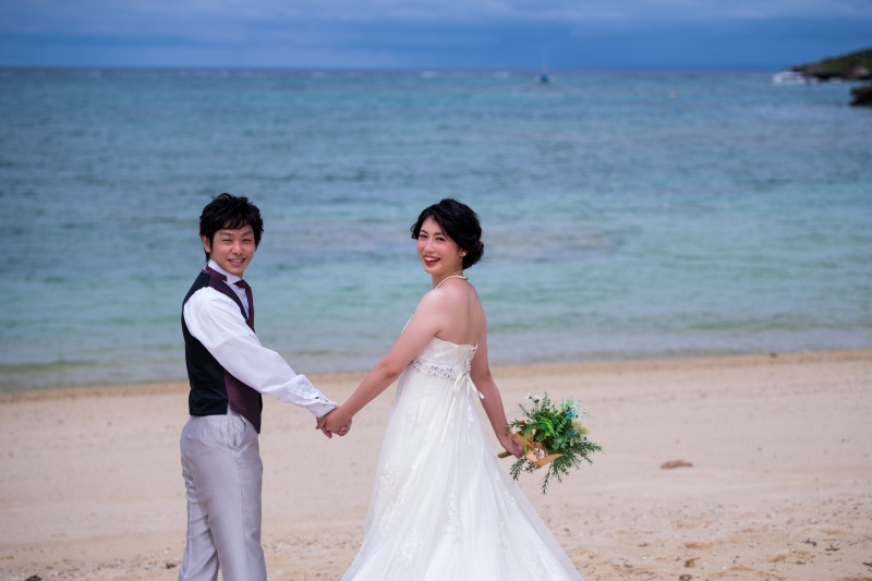 お客様の撮影レポート【おんなそんビーチフォトアルバムパッケージ】★結婚記念
