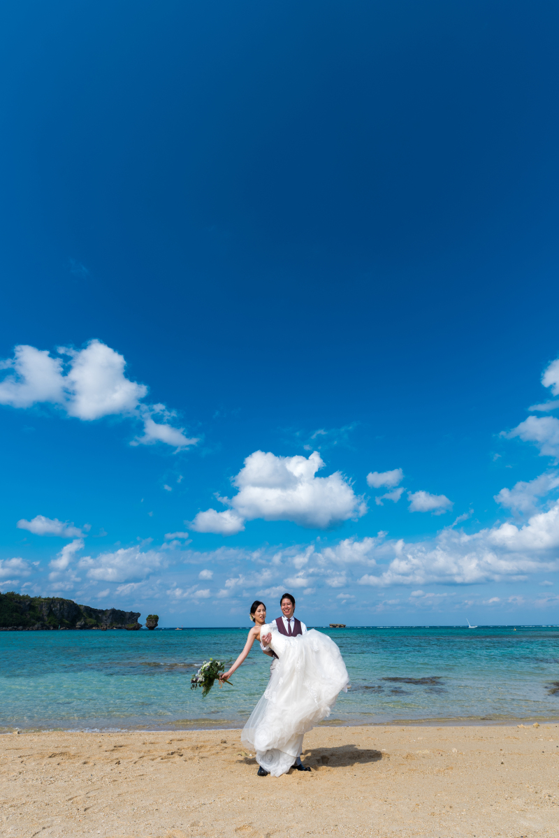 お客様の撮影レポート【おんなそんビーチフォトアルバムパッケージ】★結婚記念