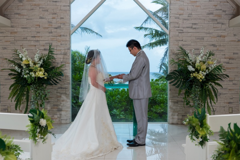 お客様の撮影レポート【ムーンビーチ＆チャペルプレミアムフォト】★結婚記念
