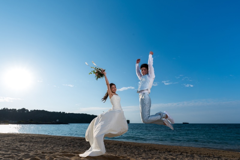 お客様の撮影レポート【おんなそんビーチフォトアルバムパッケージ】★結婚記念