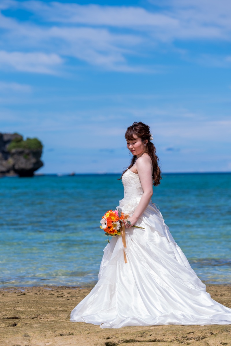 お客様の撮影レポート【おんなそんビーチフォトアルバムパッケージ】★結婚記念
