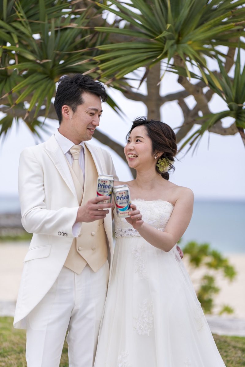 お客様の撮影レポート【おんなそんビーチフォト アルバムパッケージ】★ご結婚記念