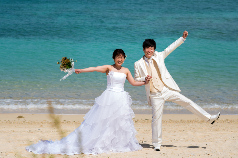 お客様の撮影レポート【おんなそんビーチフォトアルバムパッケージ】★結婚記念