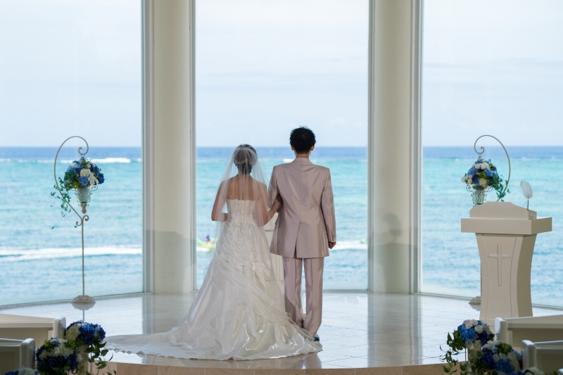 「結婚式のようなチャペルセレモニーフォト」★リザンシーパーク編