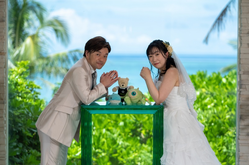 「結婚式のようなチャペルセレモニーフォト」★ムーンビーチ編