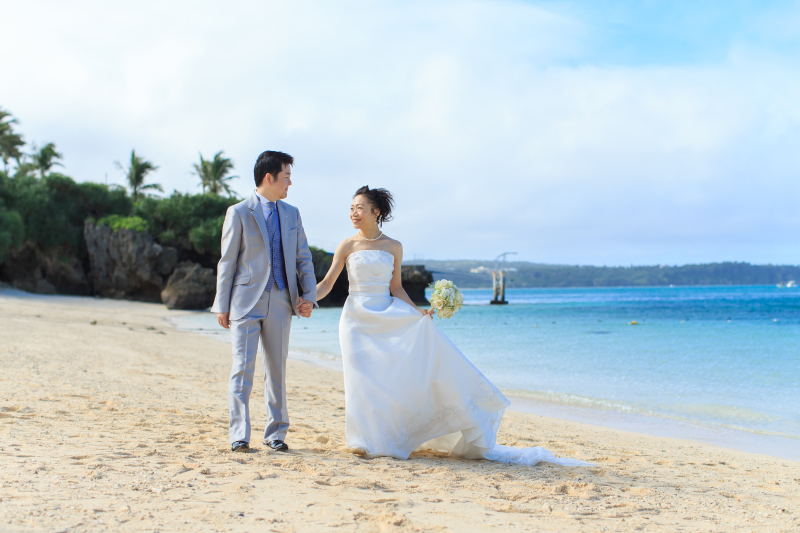 お客様の撮影レポート【ムーンビーチ&チャペルプレミアムフォト】