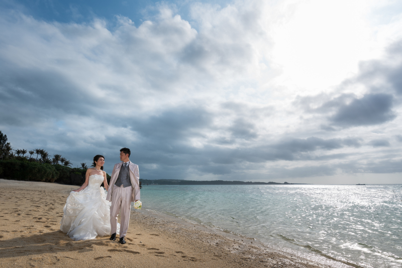 お客様の撮影レポート【ムーンビーチ＆チャペルプレミアムフォト】★サンセット