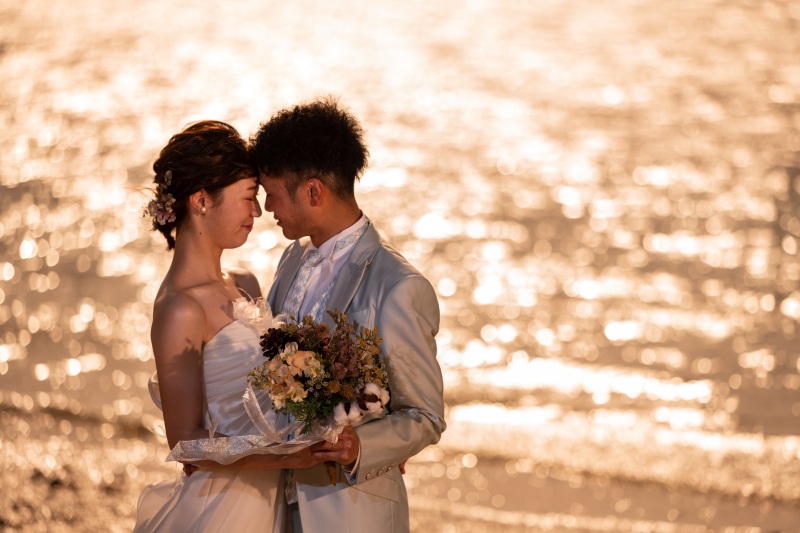 お客様の撮影レポート【ムーンビーチ＆チャペルプレミアムフォトプラン】★結婚記念