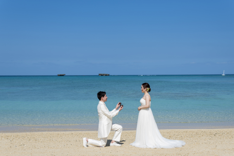 お客様の撮影レポート【おんなそんビーチフォトアルバムパッケージ】★結婚記念