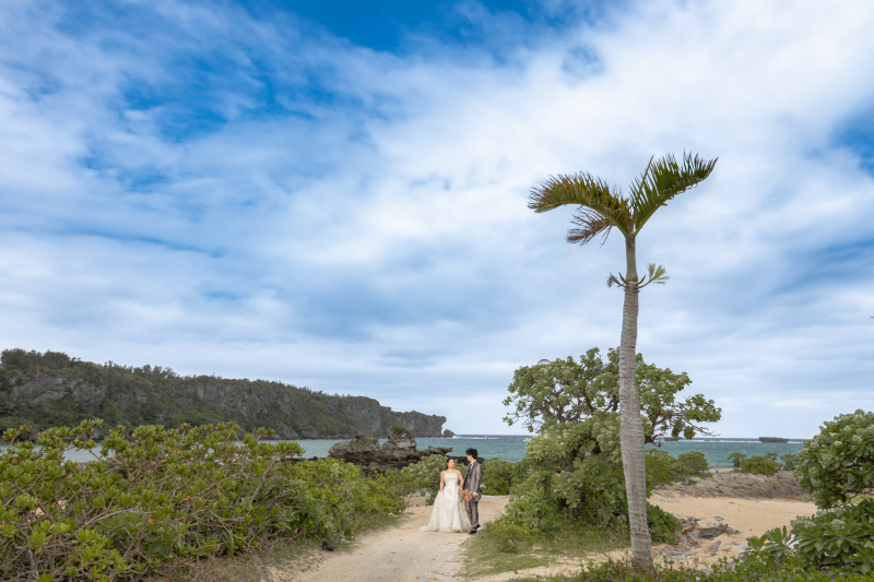 1月まで8万円【安心の衣裳追加料金なし!おんなそんビーチフォト】青空&美肌補正付