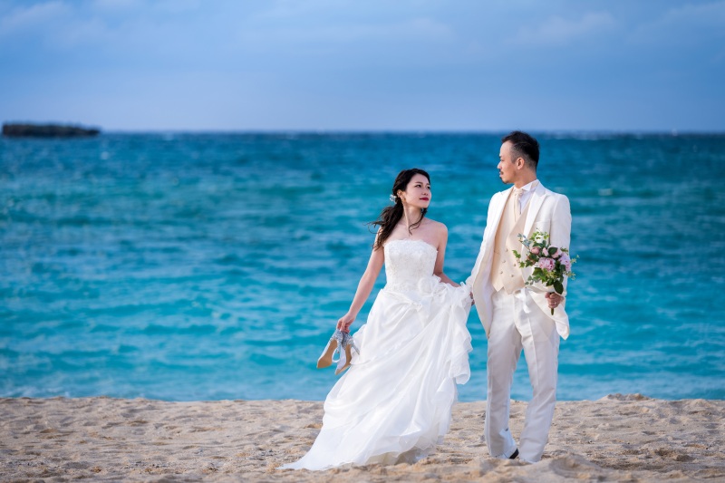 お客様の撮影レポート【おんなそんビーチフォトアルバムパッケージ】★結婚記念