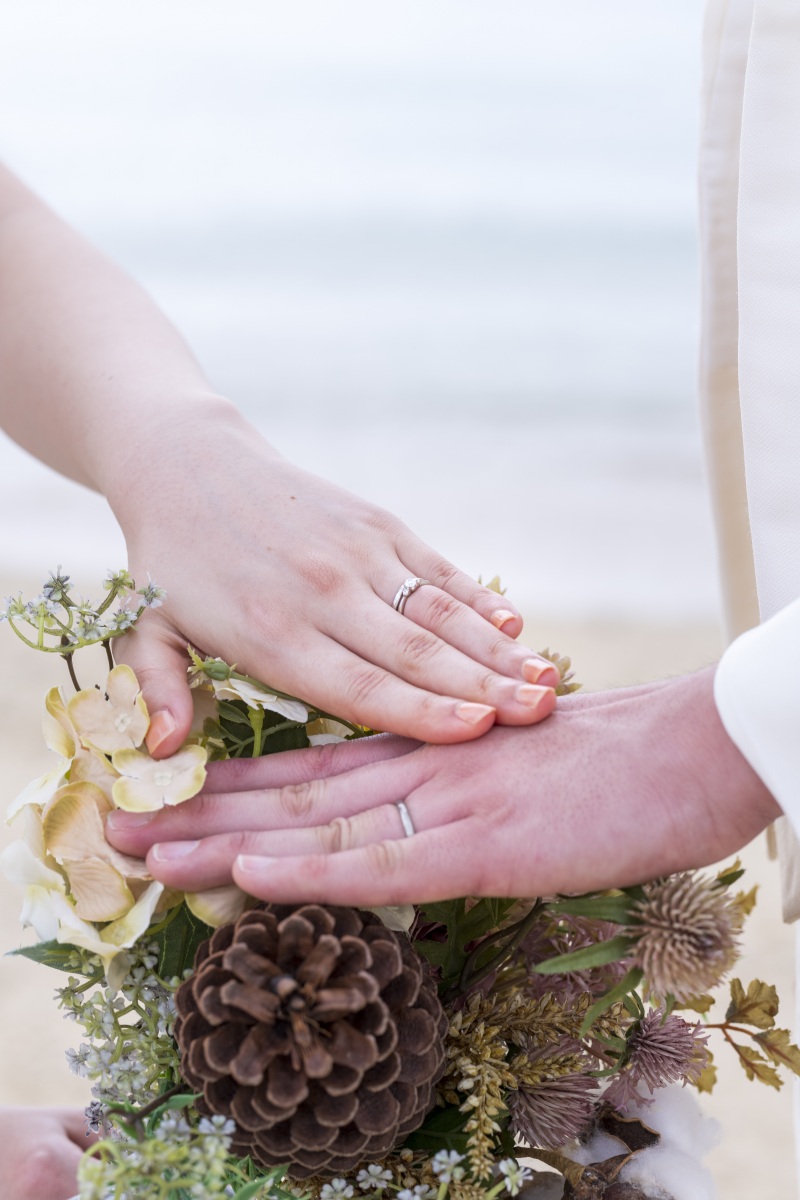 お客様の撮影レポート【おんなそんビーチフォトアルバムパッケージ】★冬の曇り空