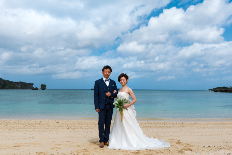 お客様の撮影レポート【おんなそんビーチフォトアルバムパッケージ】★結婚記念