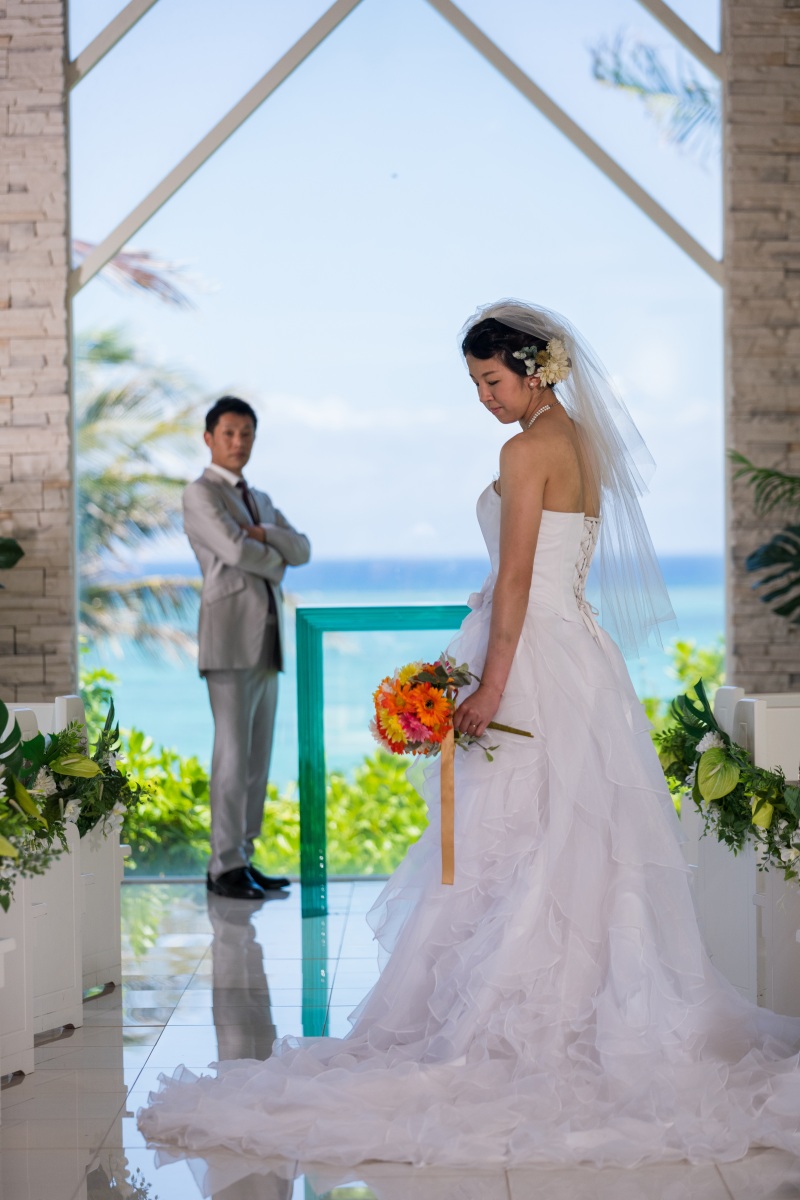 お客様の撮影レポート【ムーンビーチ&チャペルプレミアムフォトプラン】★結婚記念