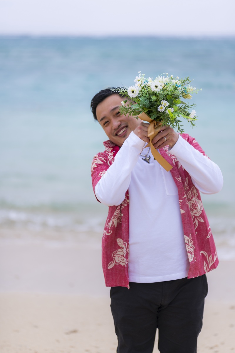 お客様の撮影レポート【おんなそんビーチフォトアルバムパッケージ】