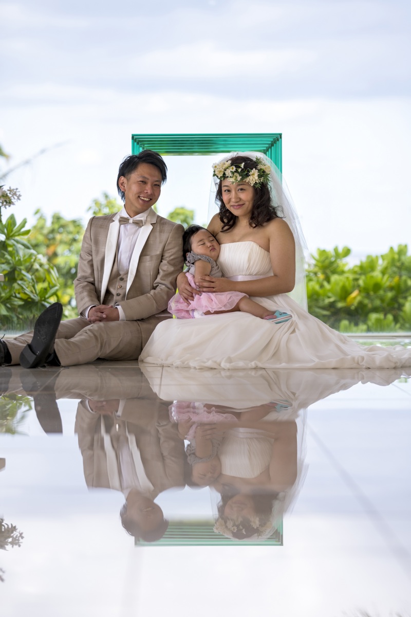 お客様の撮影レポート【ムーンビーチ＆チャペルプレミアムフォト】★お子様同行