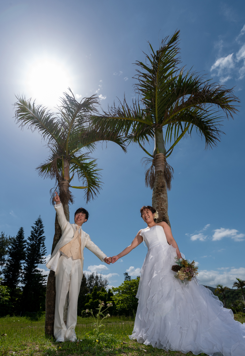 お客様の撮影レポート【おんなそんビーチフォトアルバムパッケージ】★結婚記念