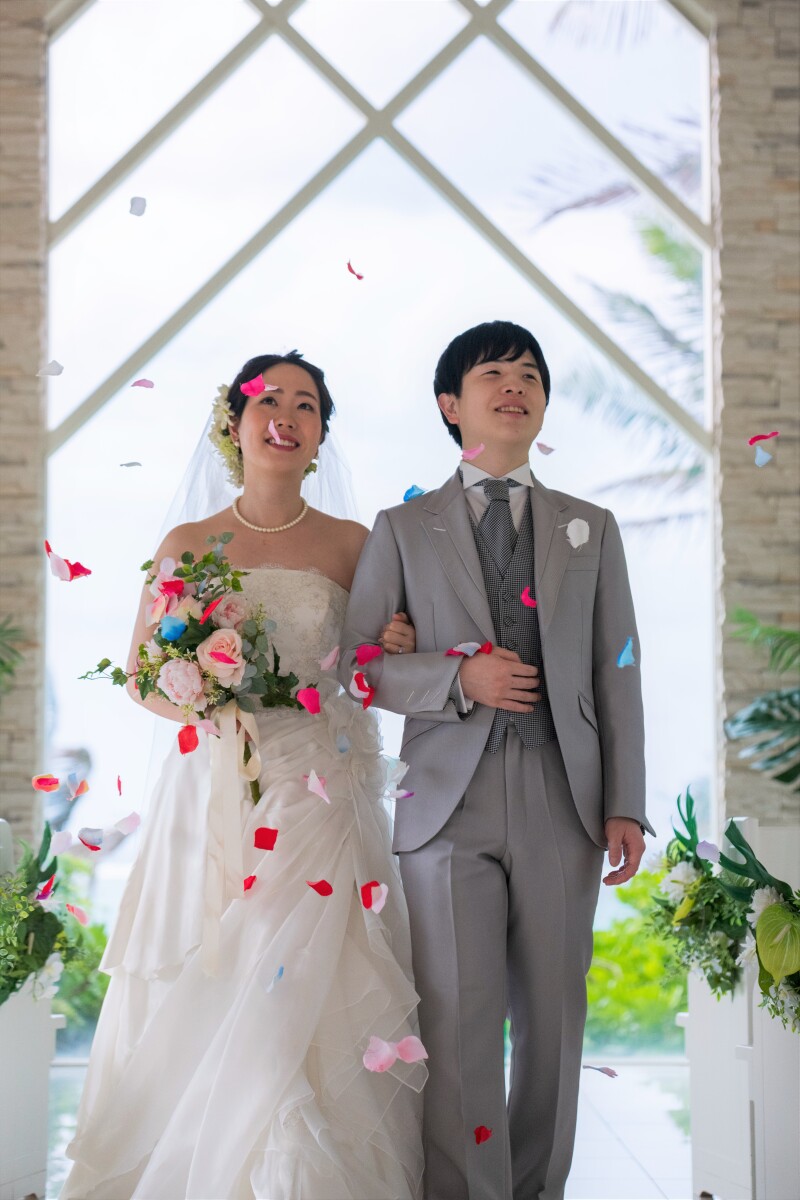お客様の撮影レポート【ムーンビーチ＆チャペルプレミアムフォトプラン】★結婚記念