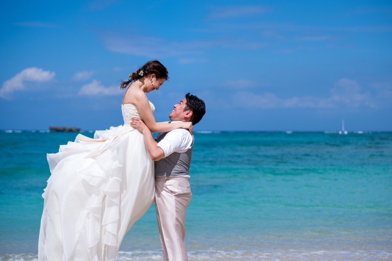 お客様の撮影レポート【おんなそんビーチフォトアルバムパッケージ】★結婚記念