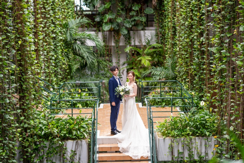 結婚式のように「チャペルセレモニーフォト」★ムーンビーチ編