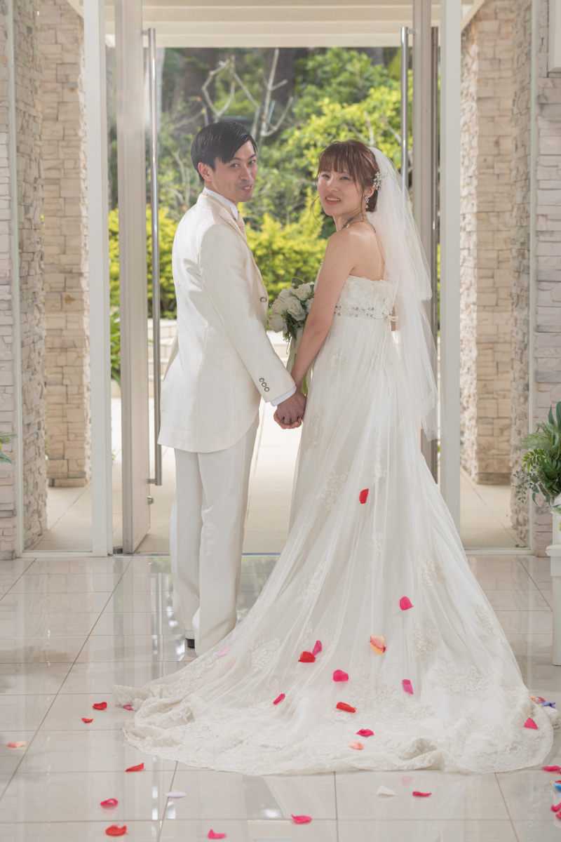 「まるで結婚式のようなチャペルセレモニーフォト」★ムーンビーチ編★